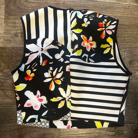 CLOVER CANYON (Made in USA) Garden Print Sleeveless Crop - Picture 5 of 6